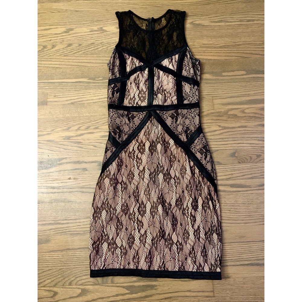Forever 21 Black and nude lace dress